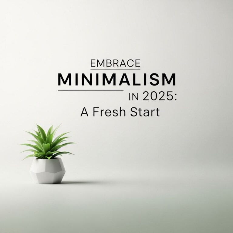 Embrace Minimalism in 2025: A Fresh Start