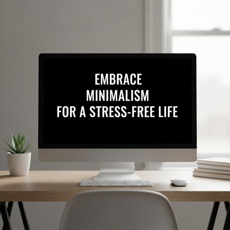 Embrace Minimalism for a Stress-Free Life