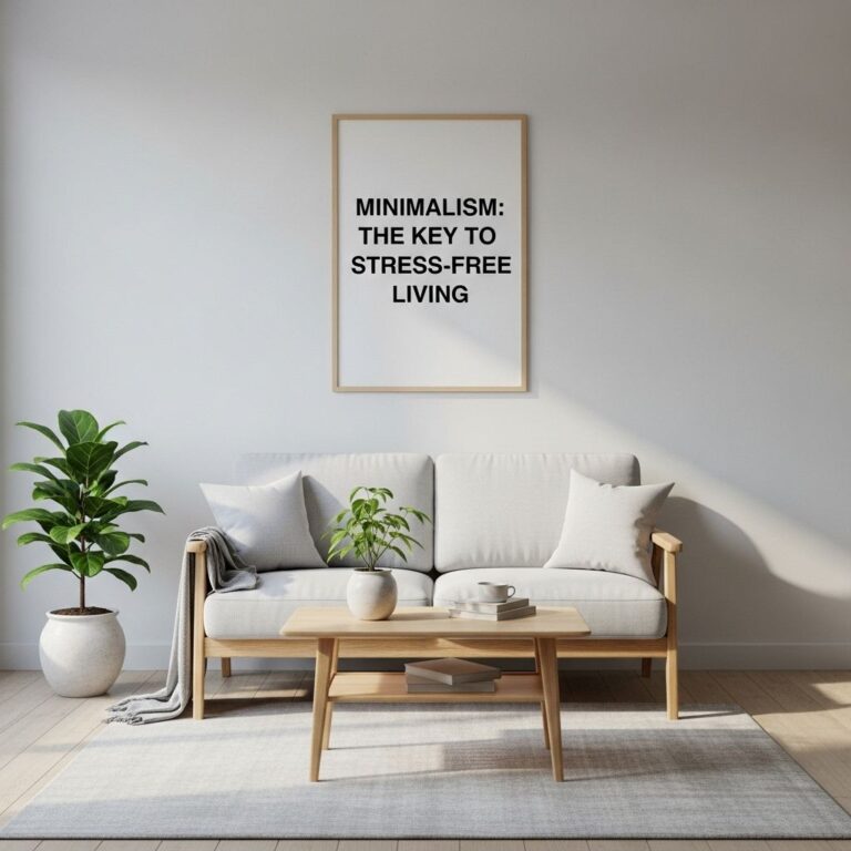 Minimalism: The Key to Stress-Free Living