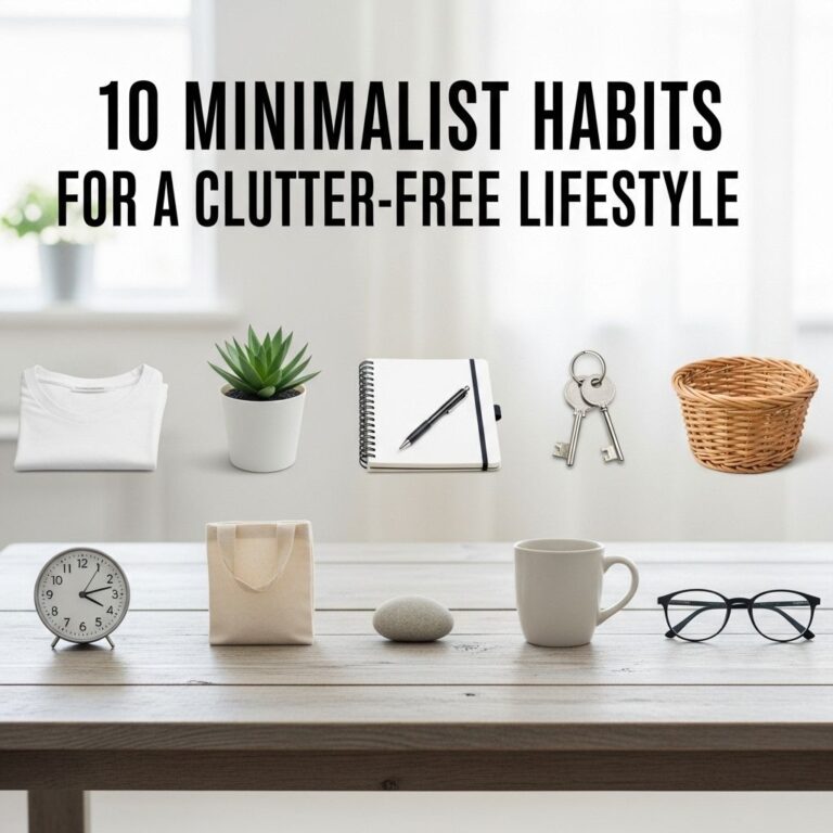 10 Minimalist Habbit for a Clutter free Lifestyle